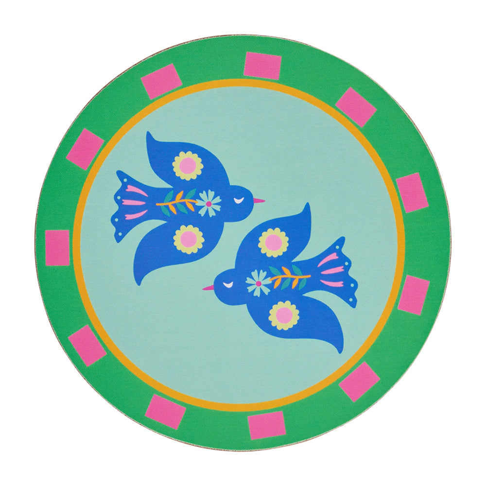 Annabel Trends Cork Backed Coaster Fiesta 6pc