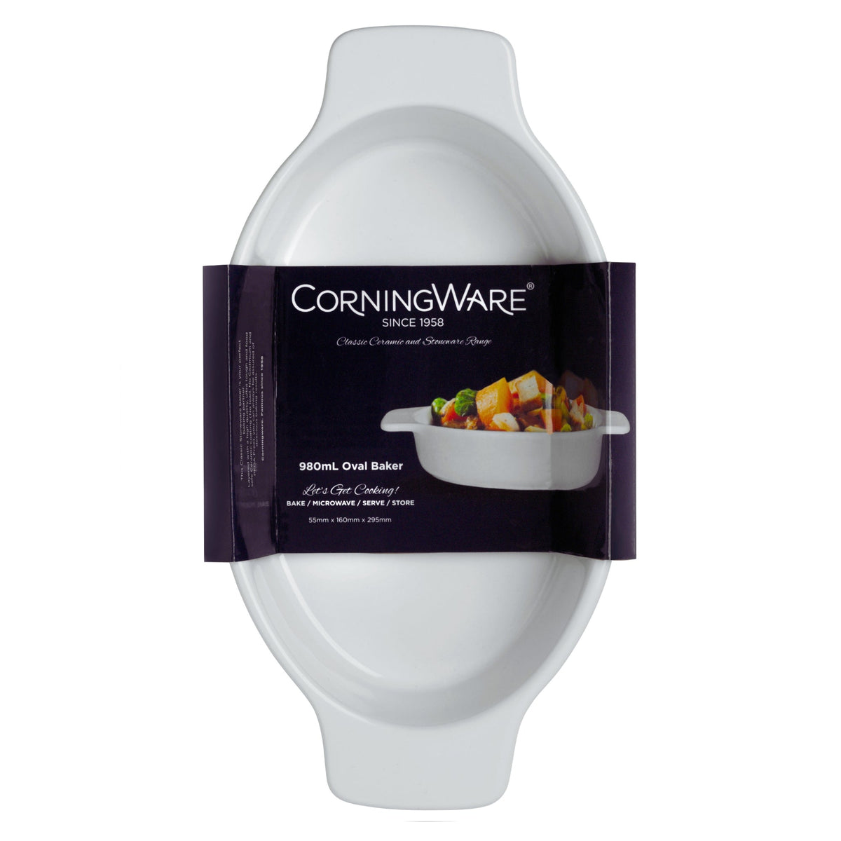 Corningware Oval Baking Dish (980mL)