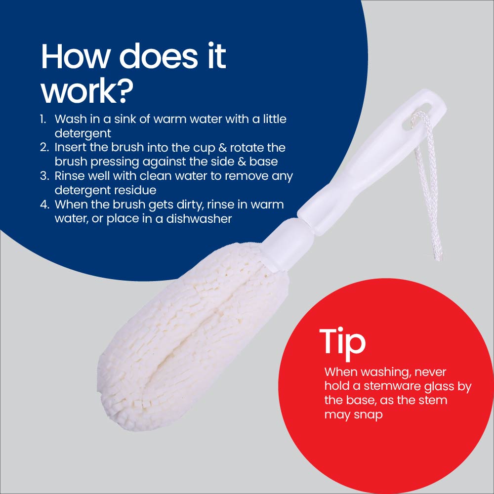Crystal Stemware Brush