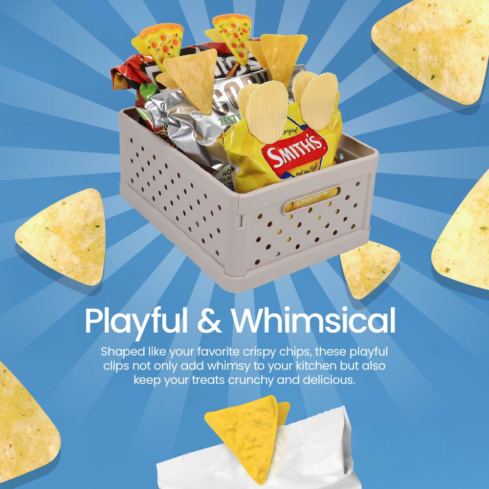 Cute Bag Clips 4 Pack - Corn Chips
