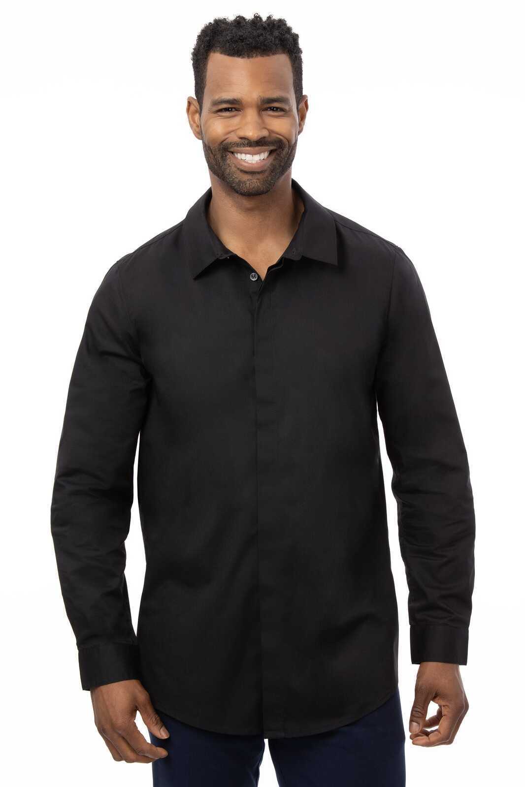 Chef Works Premium Formal Men's Dress Shirt - Black