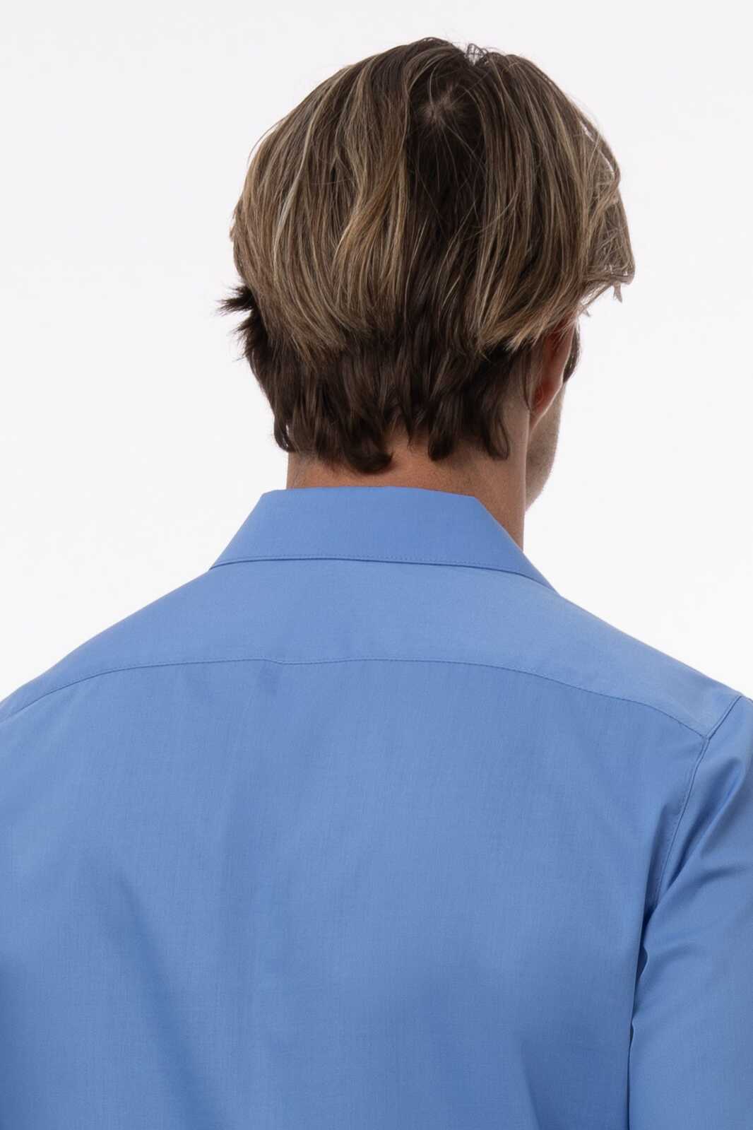 Chef Works Premium Formal Men's Dress Shirt - French Blue