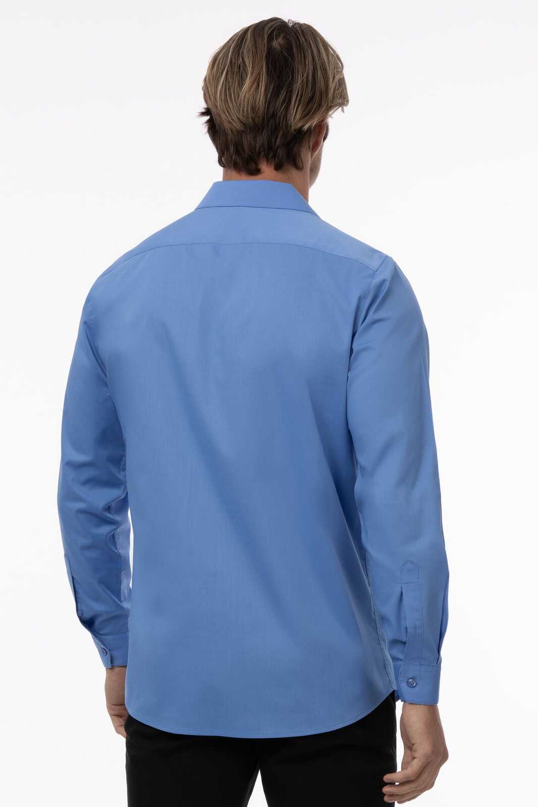 Chef Works Premium Formal Men's Dress Shirt - French Blue