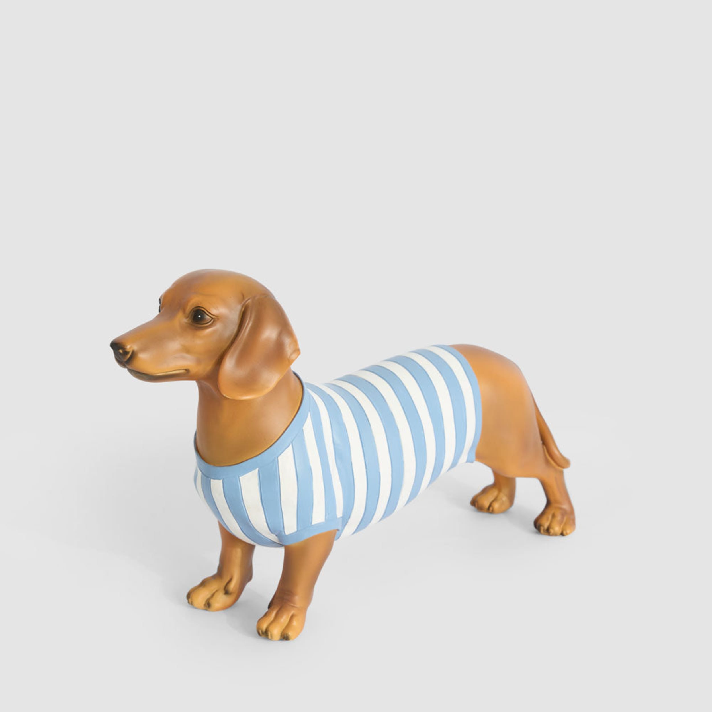 Florabelle Living Jax Dachshund Sculpture Blue Stripe