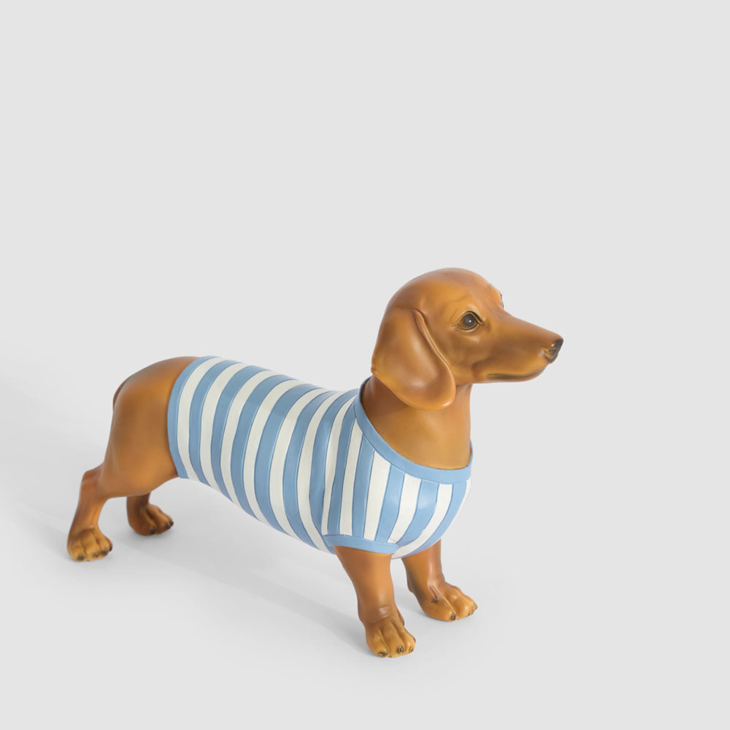 Florabelle Living Jax Dachshund Sculpture Blue Stripe