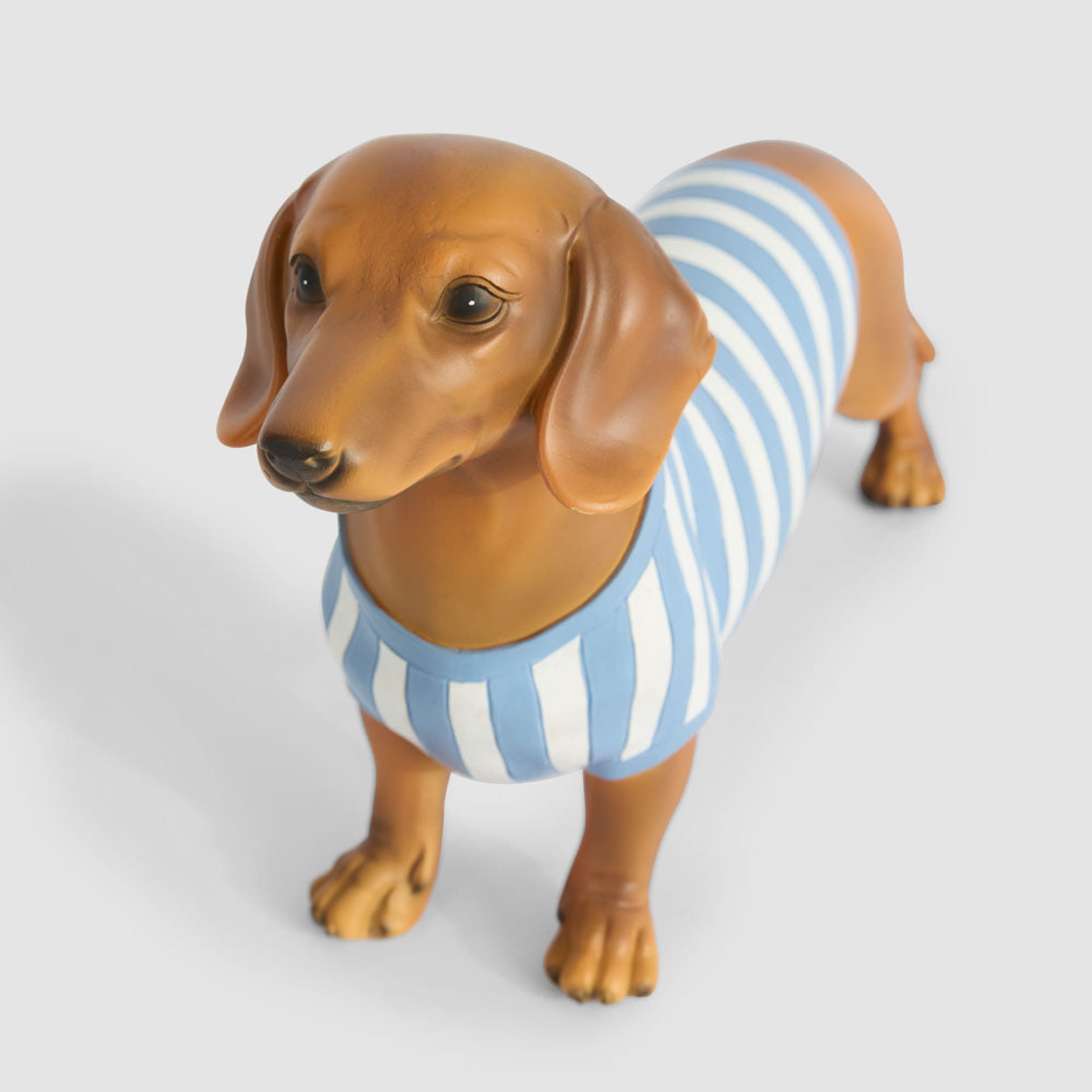 Florabelle Living Jax Dachshund Sculpture Blue Stripe