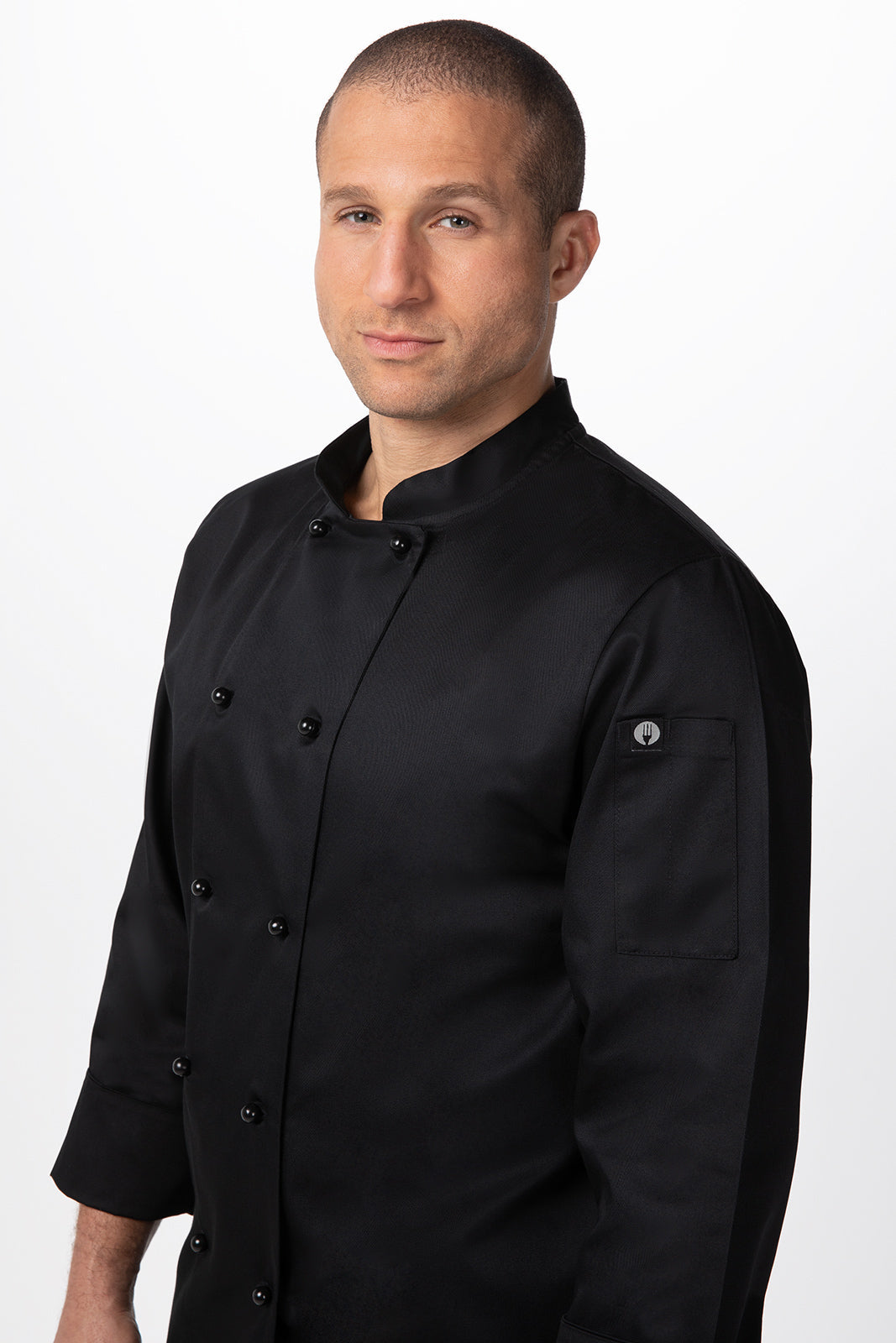 Chef Works Darling Men's Chef Jacket - Black