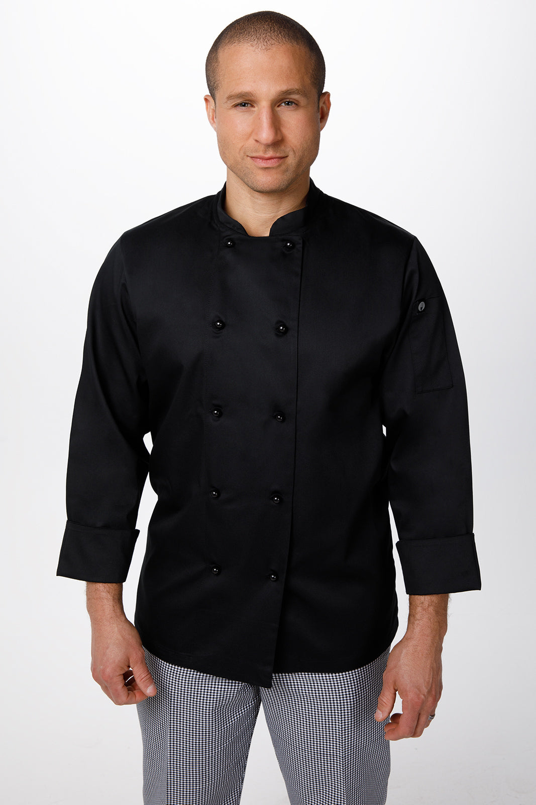 Chef Works Darling Men's Chef Jacket - Black