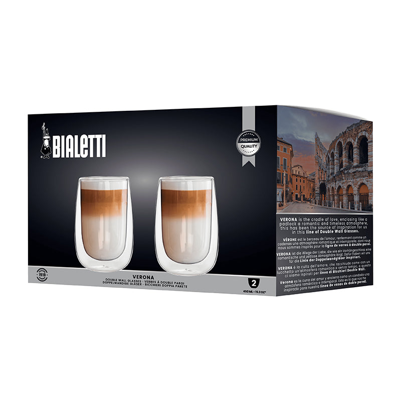Bialetti Verona 450ml 2-Piece Double Wall Glass Gift Set