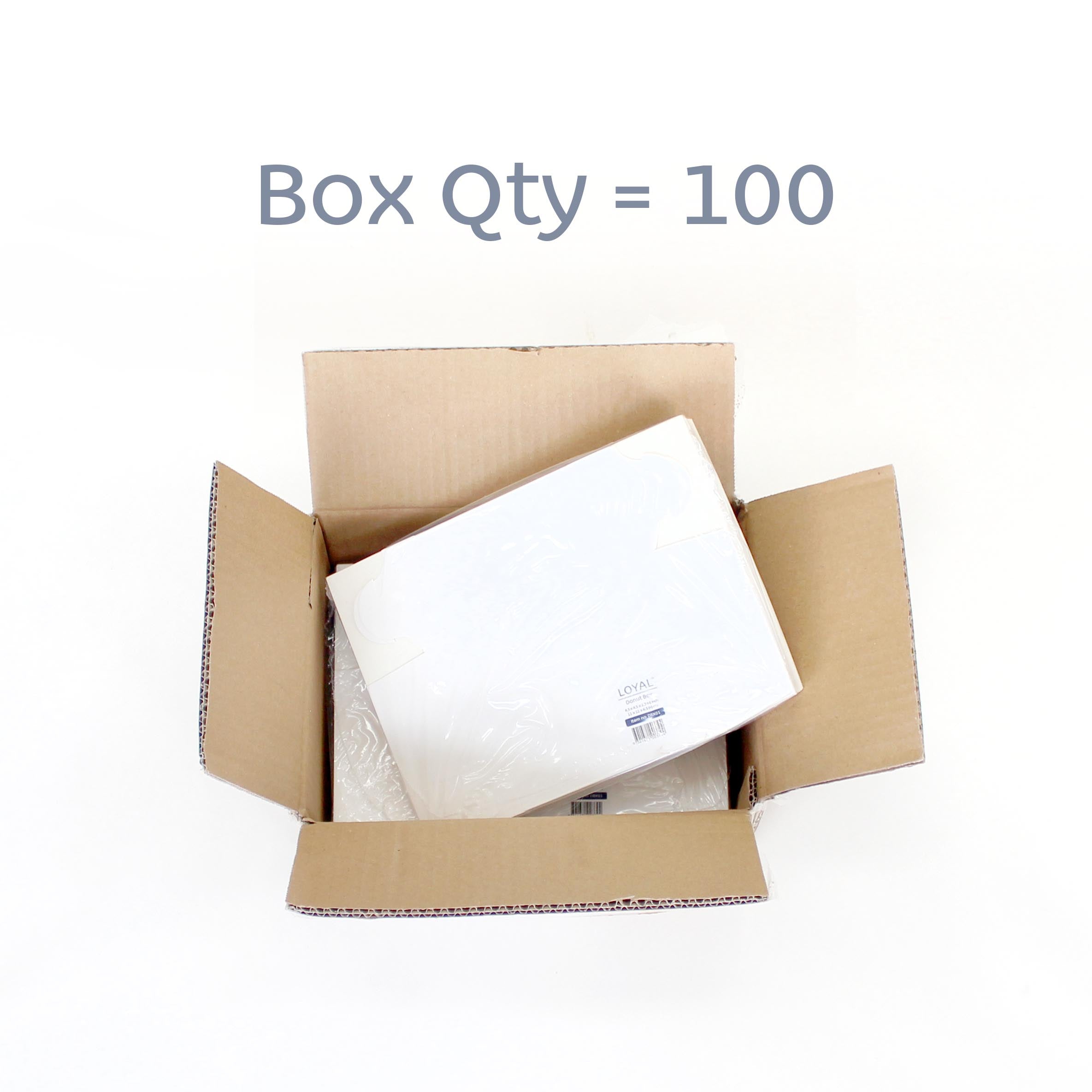 LOYAL Donut Box 1 Cavity 4.5 x 4.5 x 2.5 Inch