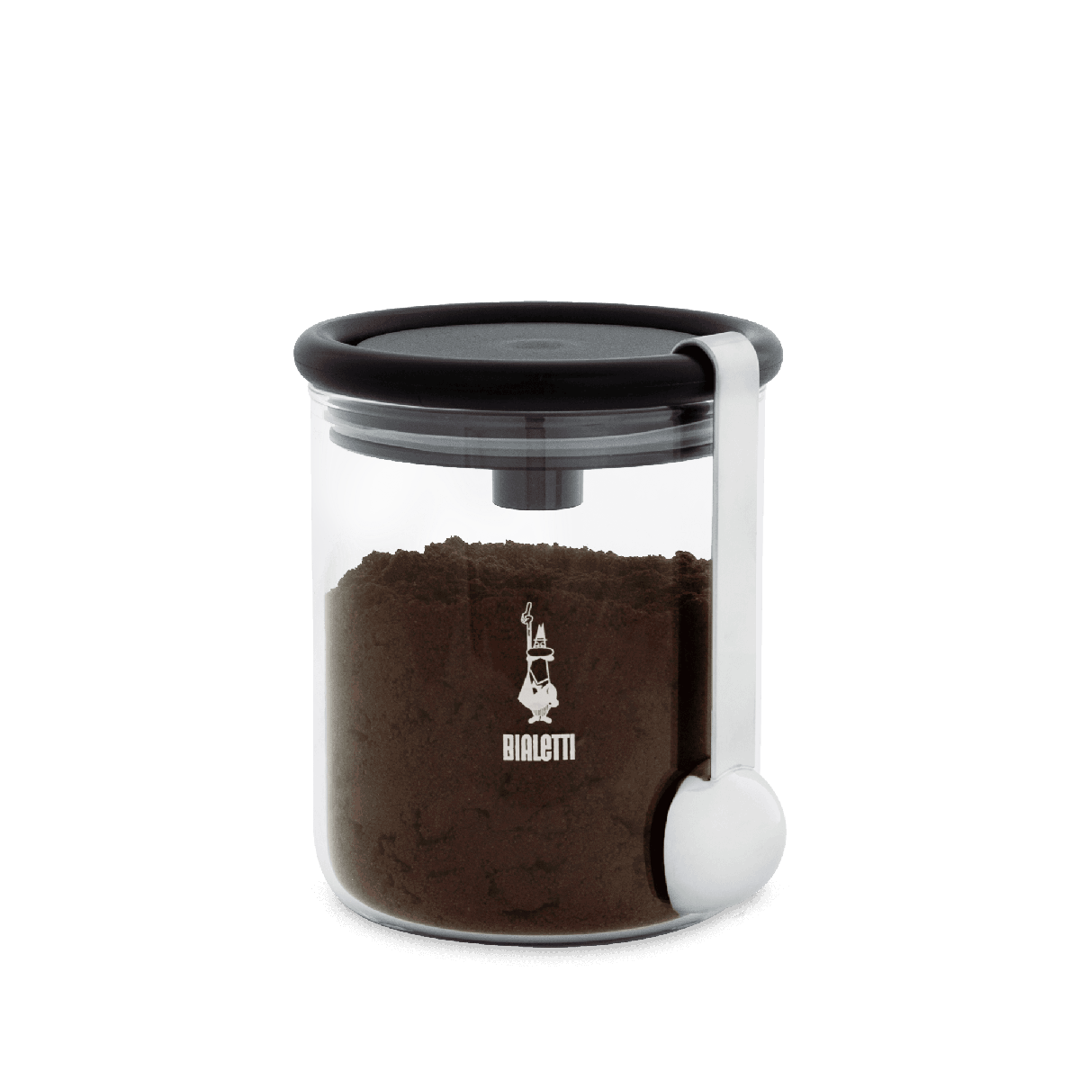 Bialetti Glass Coffee Jar With Moka Top 250g