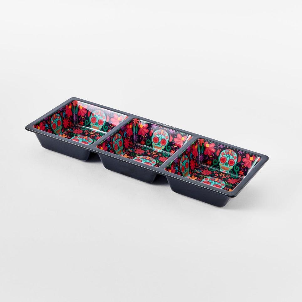 Prepara Three Section Tray - Day Of The Dead Edition