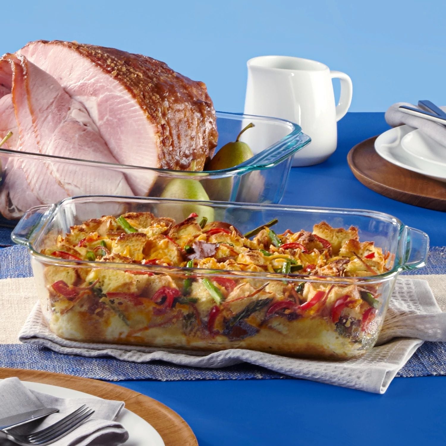 Pyrex Deep Dish 2 Piece Set (3L & 4.7L)