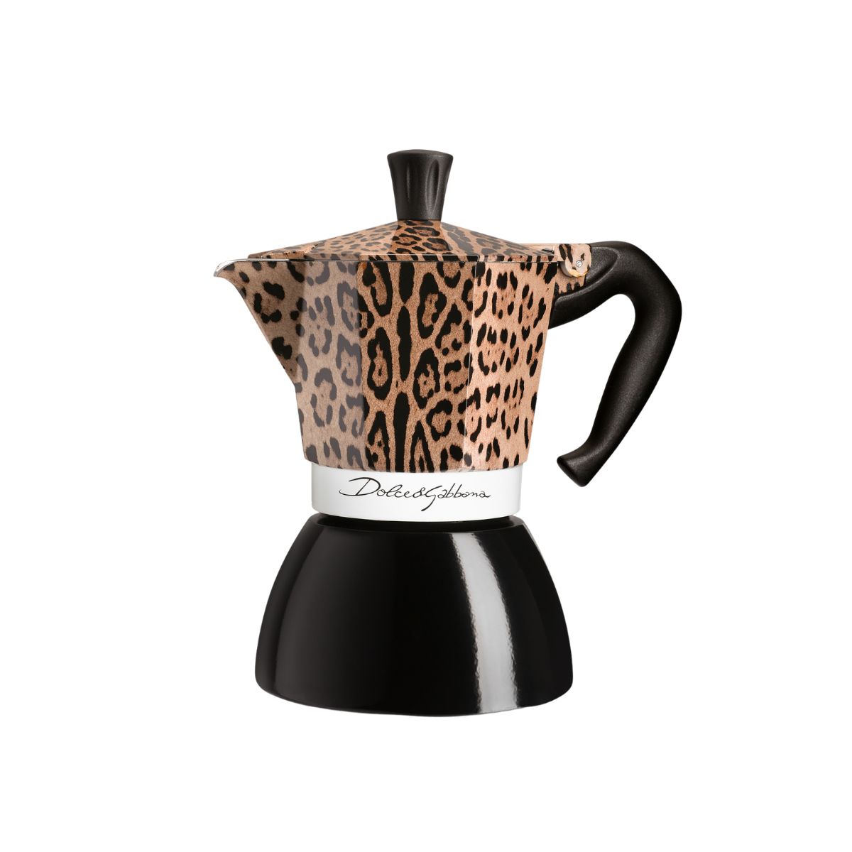 Bialetti Dolce & Gabbana Leopardo Moka Induction 6 Cup (270 ml) Stovetop Coffee Maker