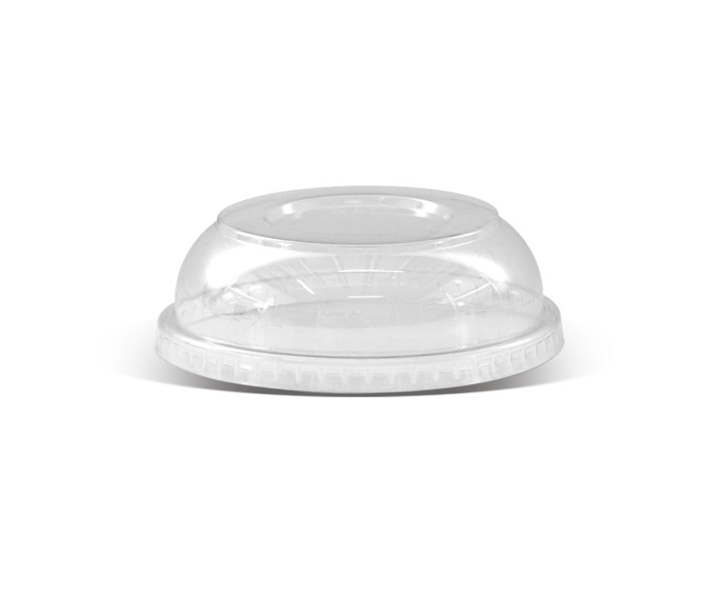 ecoware PET Dome Lid for 12oz 16oz 24oz Bowl with No Hole (Carton of 500)