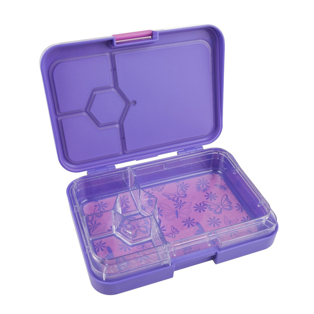 Sachi 4 Compartment Bento Lunch Box - Butterflies