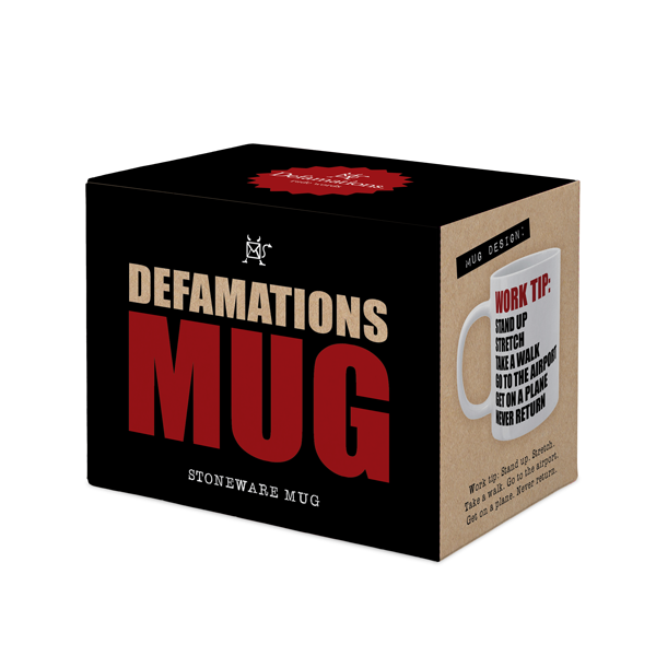 Defamations Mug Work Tip 330ml