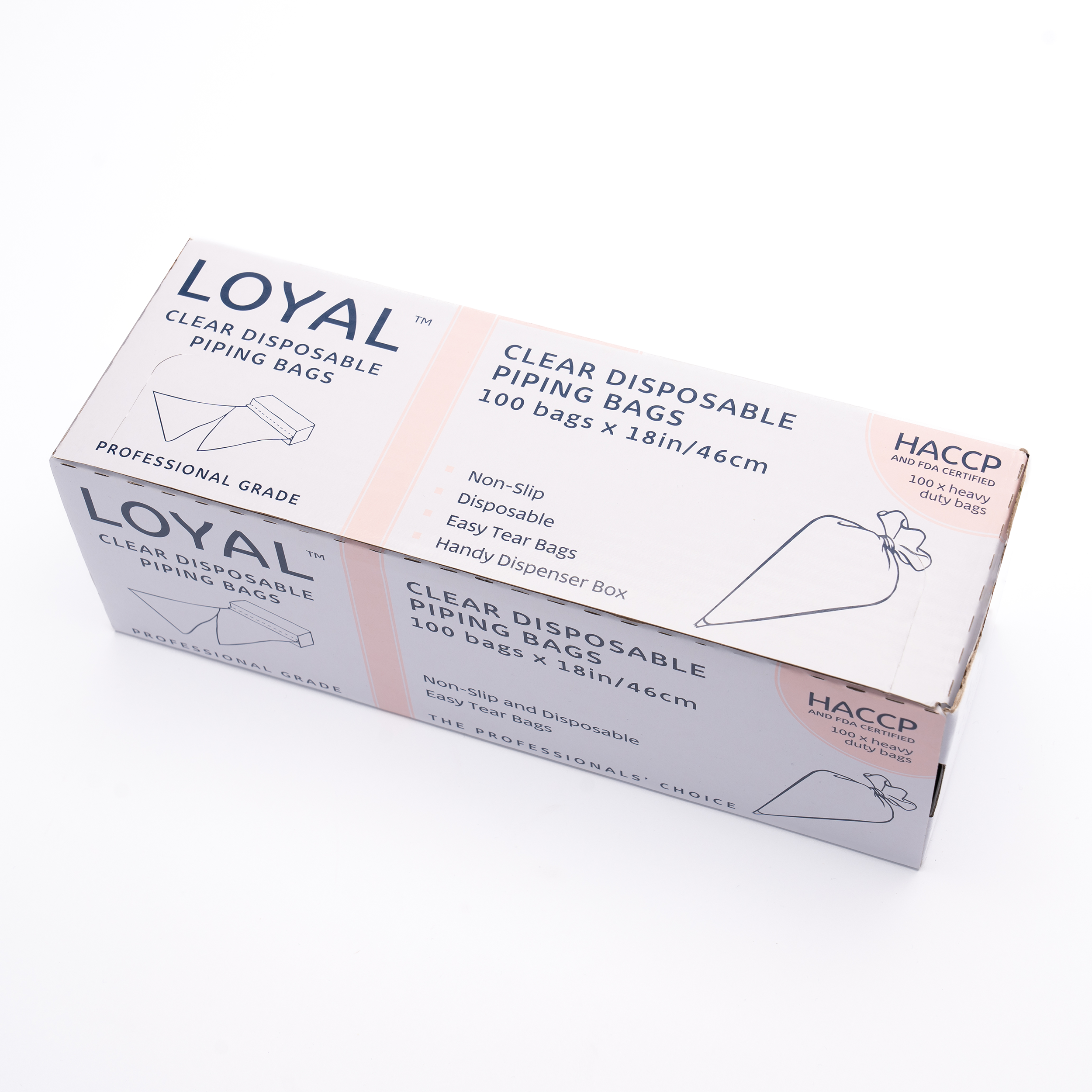 LOYAL Disposable Piping Bags Clear 18 Inch 100 Piece