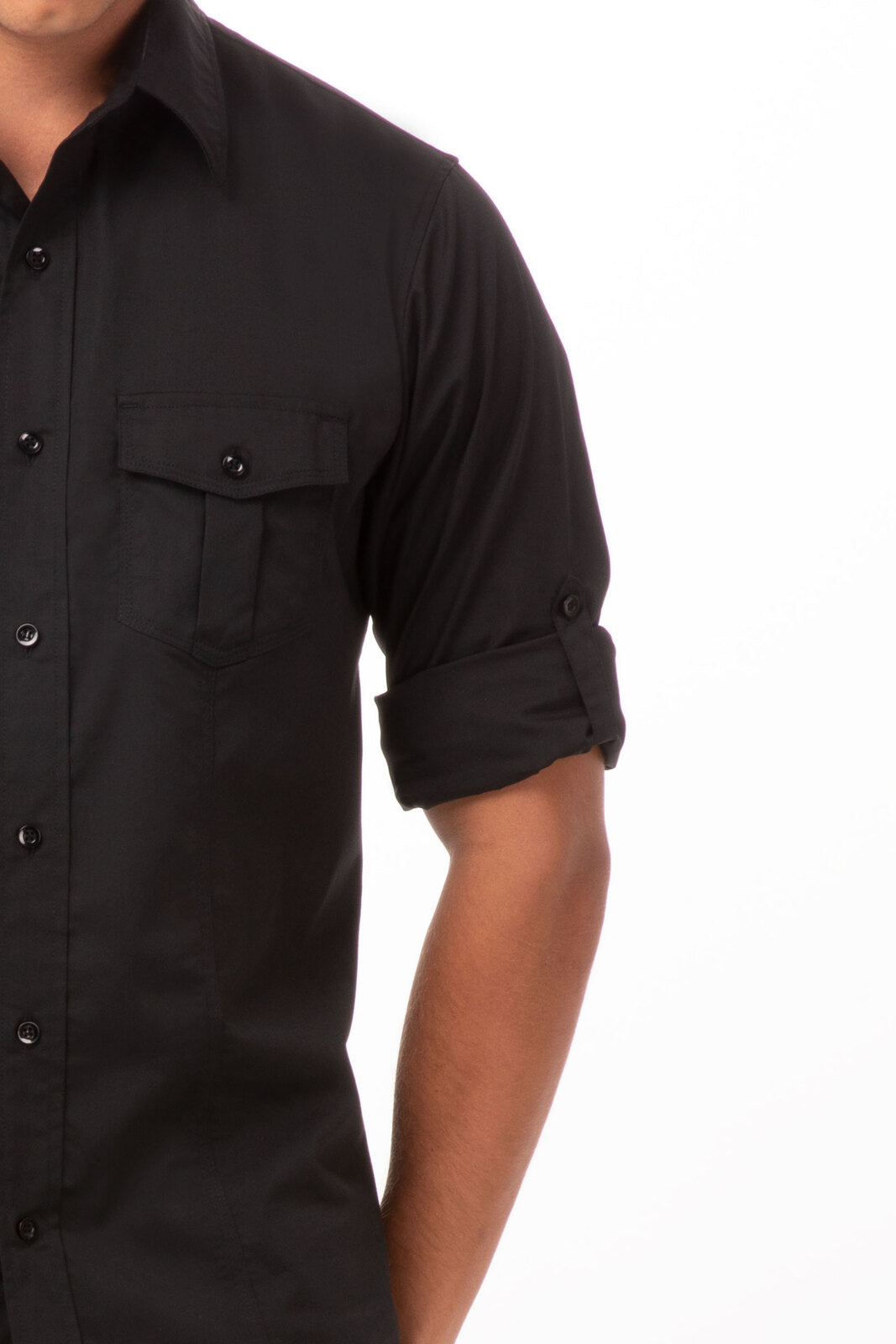 Chef Works Pilot Men's Shirt - Black