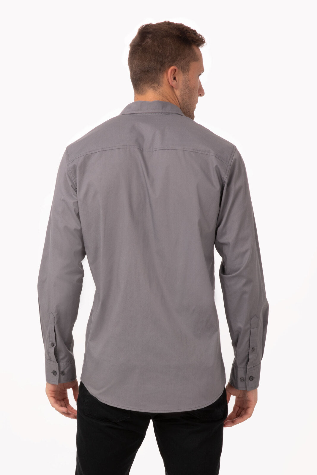 Chef Works Pilot Men's Shirt - Grey