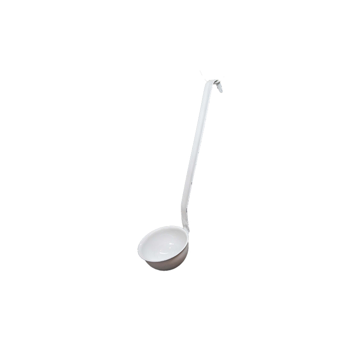 Urban Style Enamelware Soup & Goulash Ladle - White