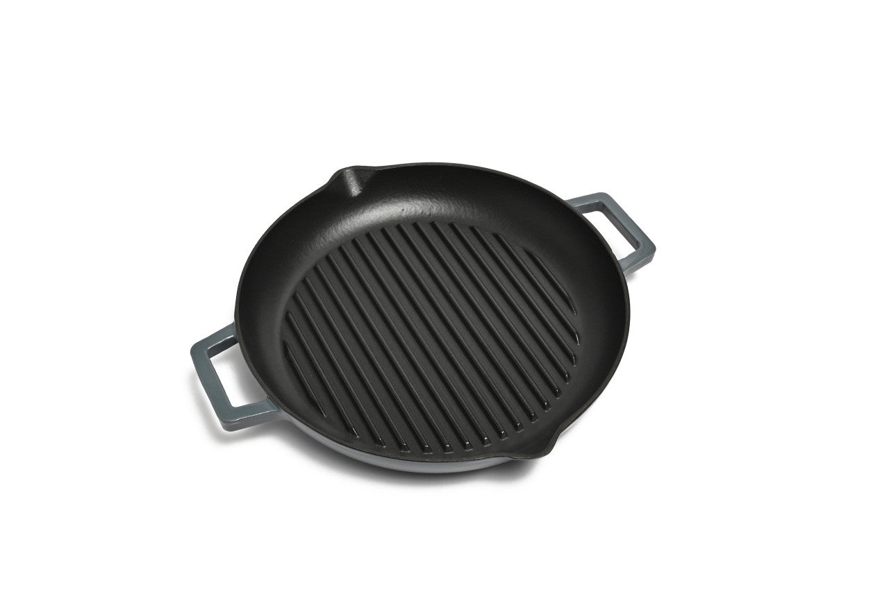 Classica Cast Iron Grill Pan 31cm - Warm Blue