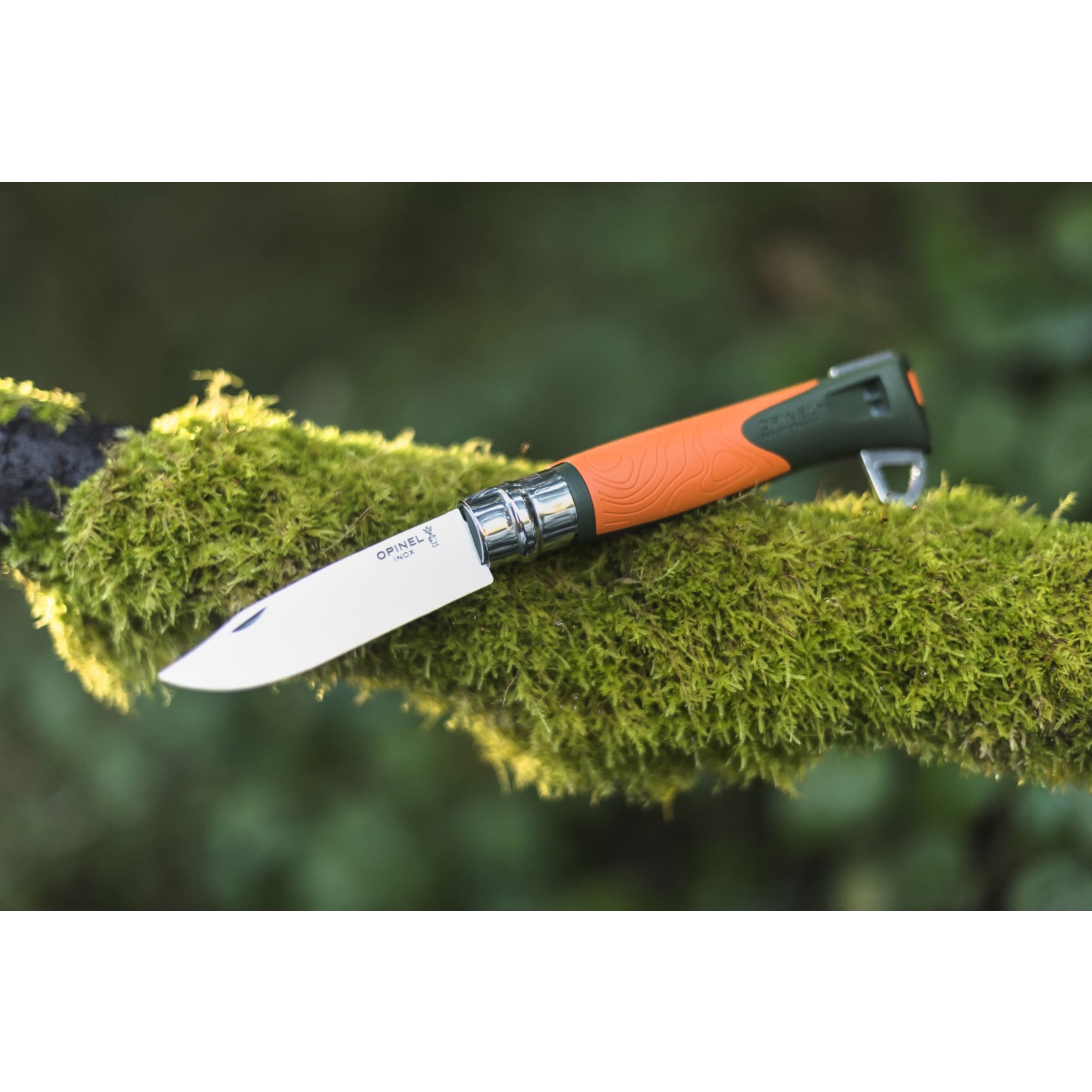 Opinel No.12 Explore Folding Knife with Tick Remover Orange