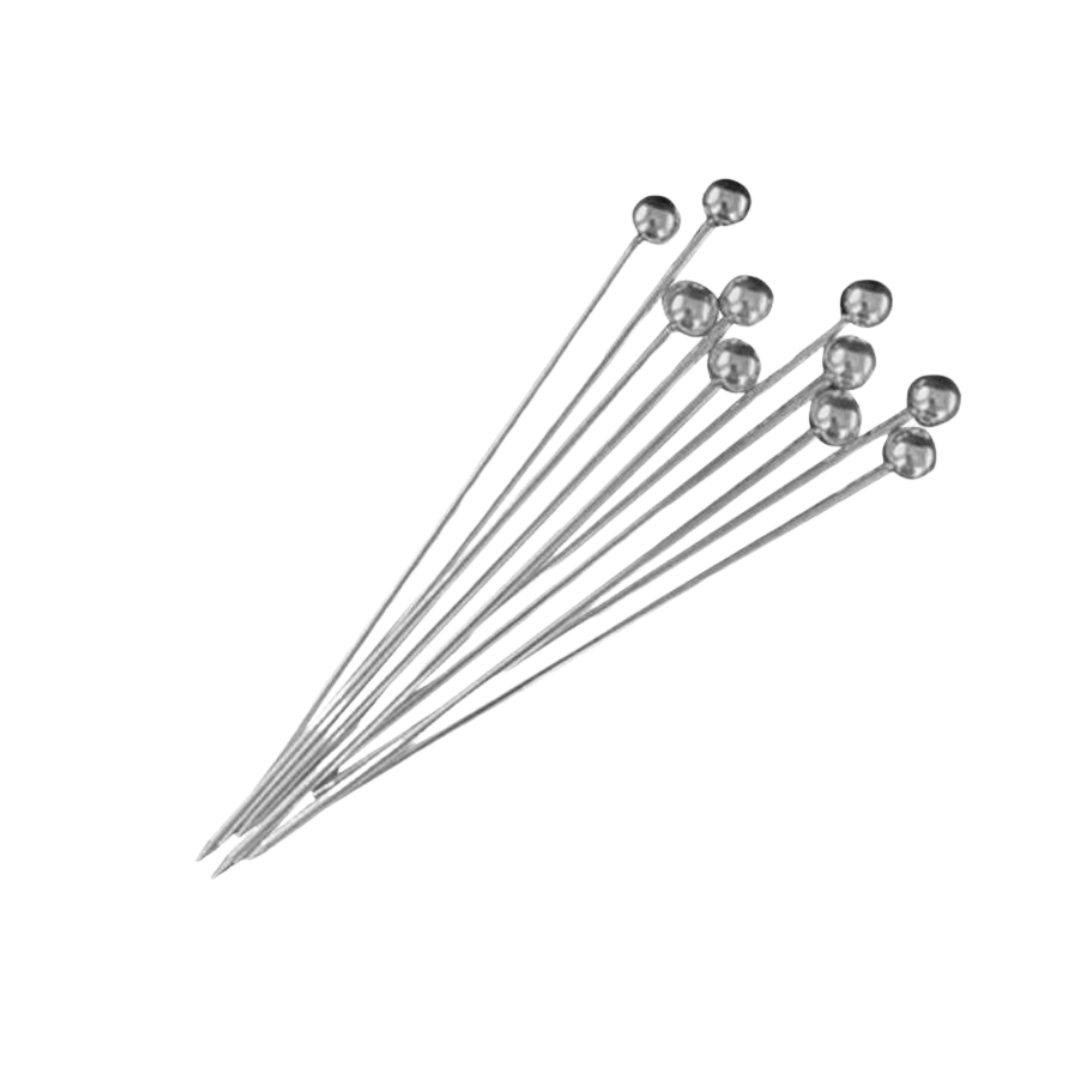 D-Still Cocktail Picks Stainless Steel Pack of 10