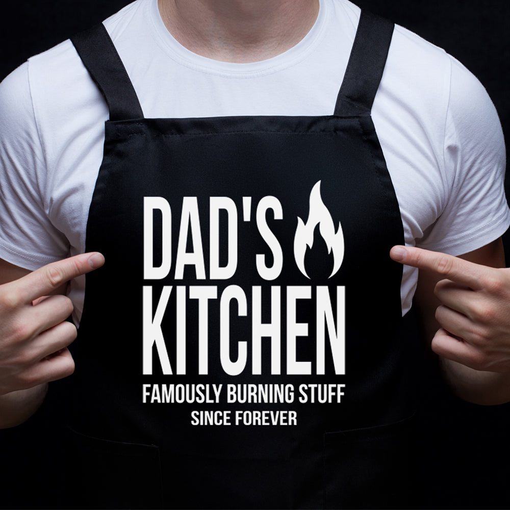 Annabel Trends Screen Print Apron Dad's Kitchen