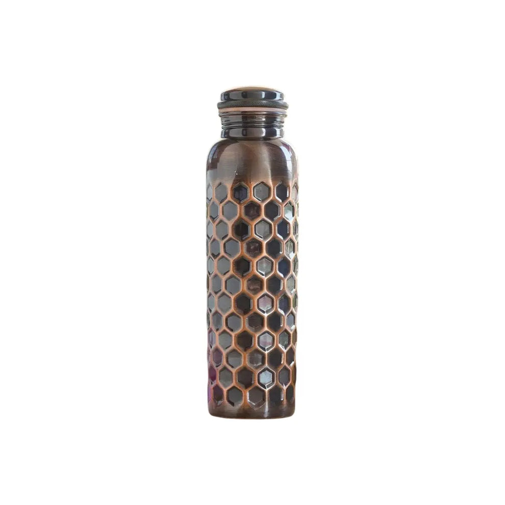 Zurit Antique Honeycomb Premium Copper Bottle - 950ml