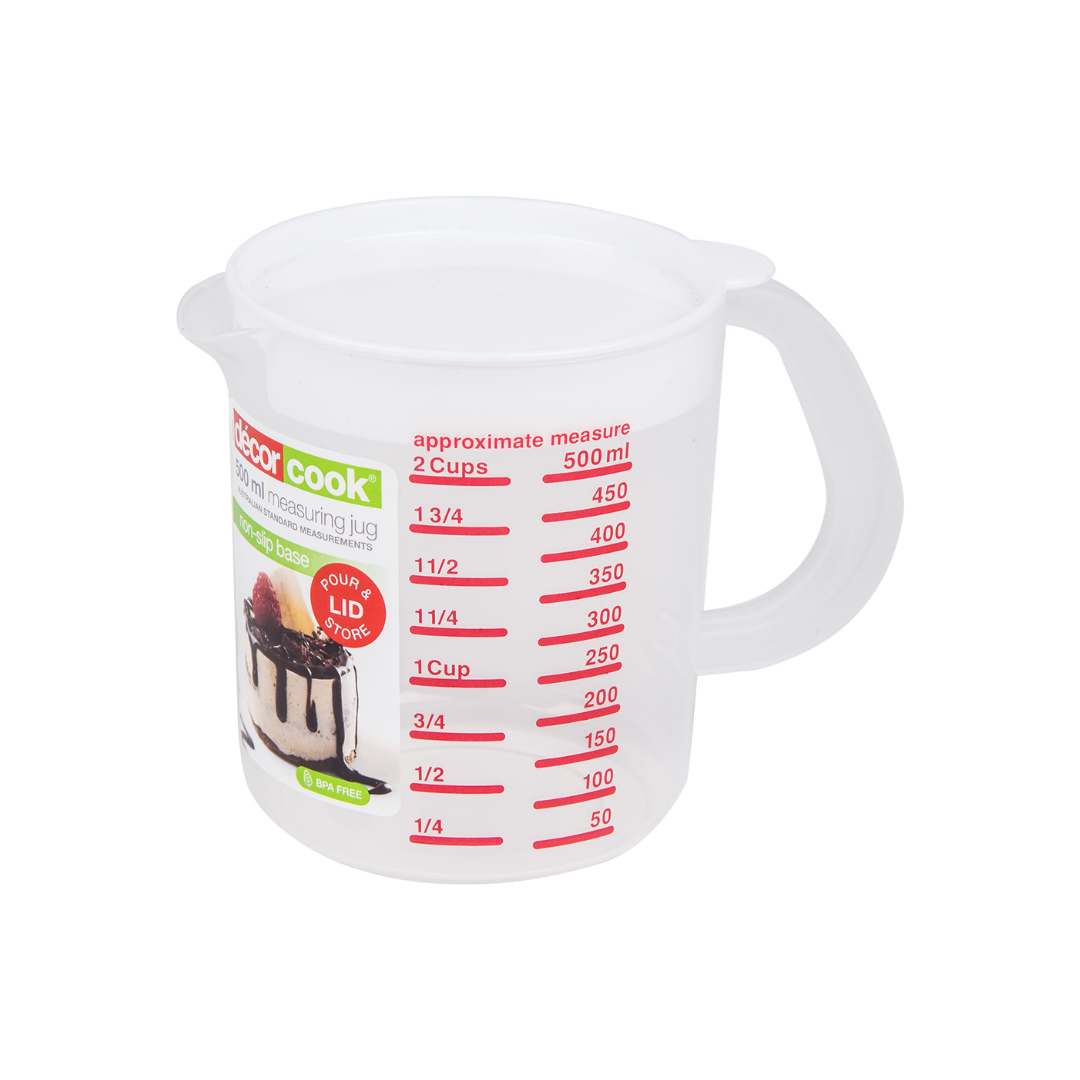 Decor Cook Measuring Jug with Lid - 500ml