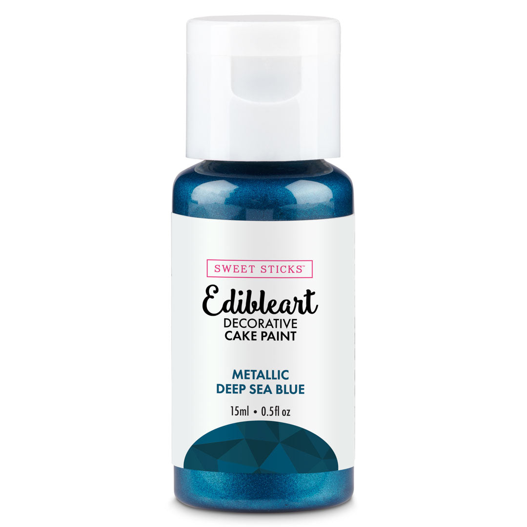 SWEET STICKS Metallic Edibleart Paint - Deep Sea Blue