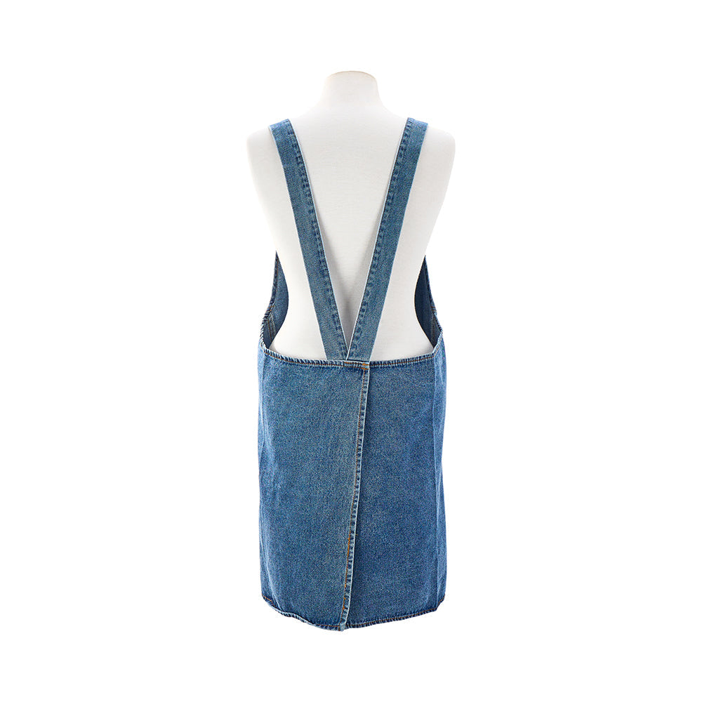 Annabel Trends Denim Apron Apple Embroidery