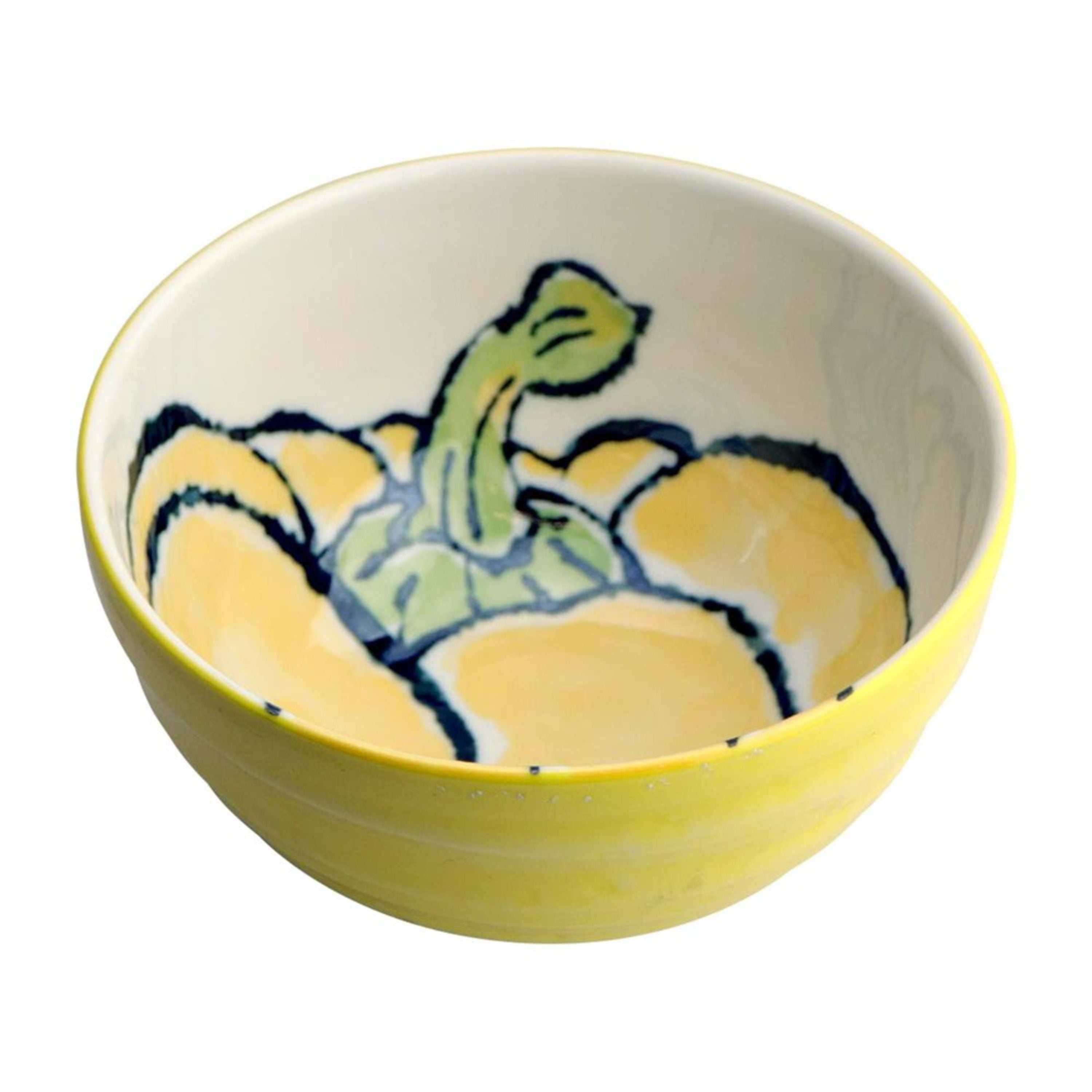Omotenashi Etegami Veggie - Kabocha & Paprika 4 Piece Bowl & Chopstick Set 16x9cm