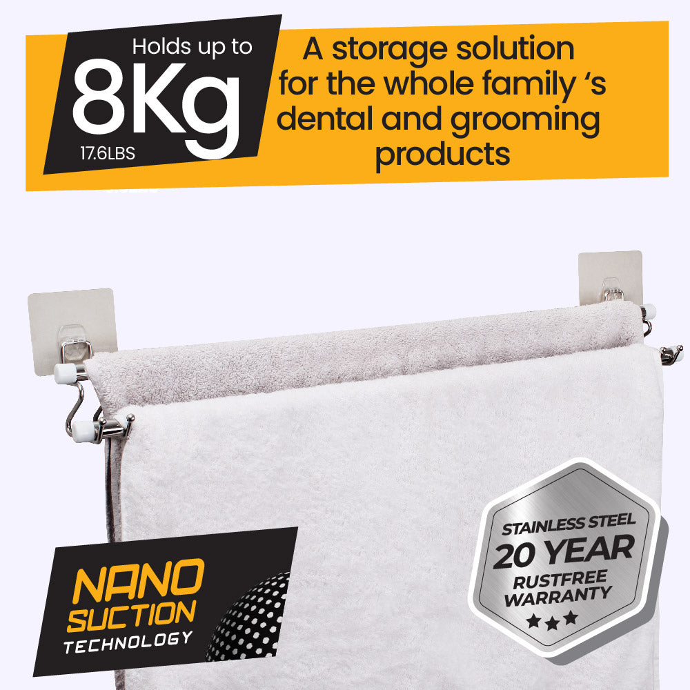 i-hook Double Towel Rail 70cm