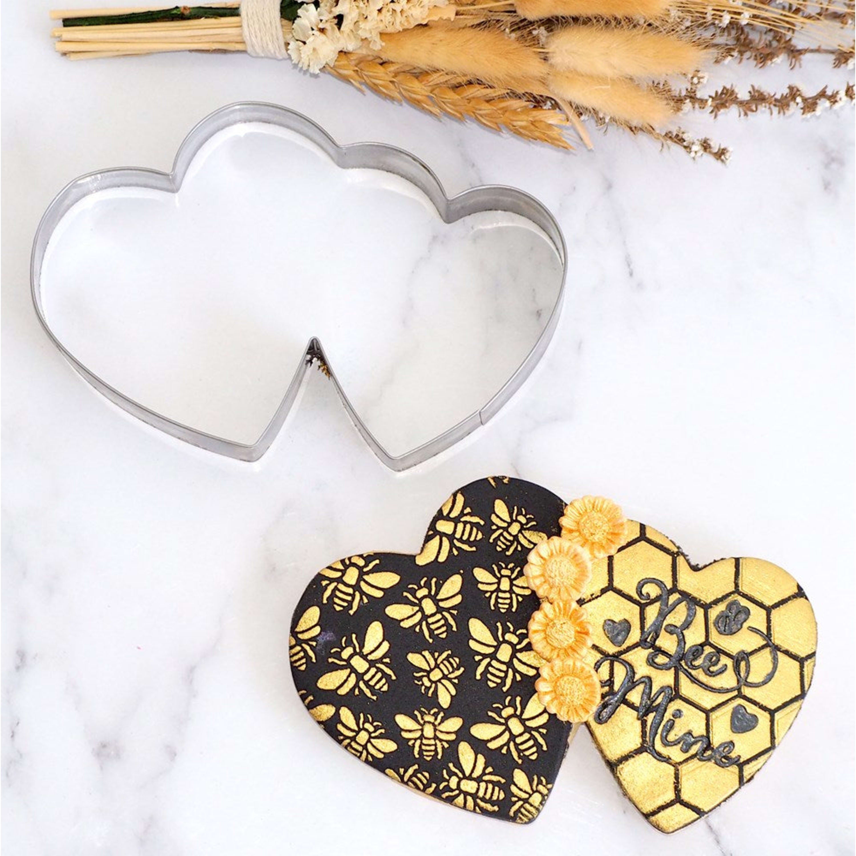 Sweet Themes Double Heart Cookie Cutter