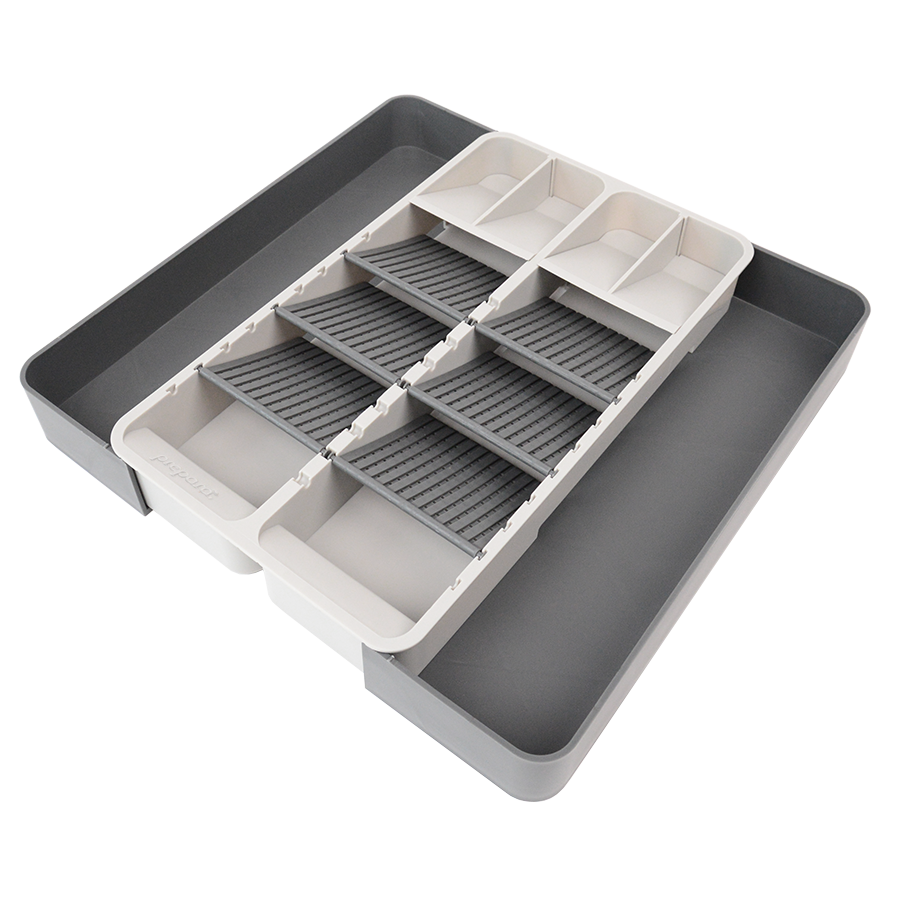 Prepara Adjustable Utensil Storage Tray - Double
