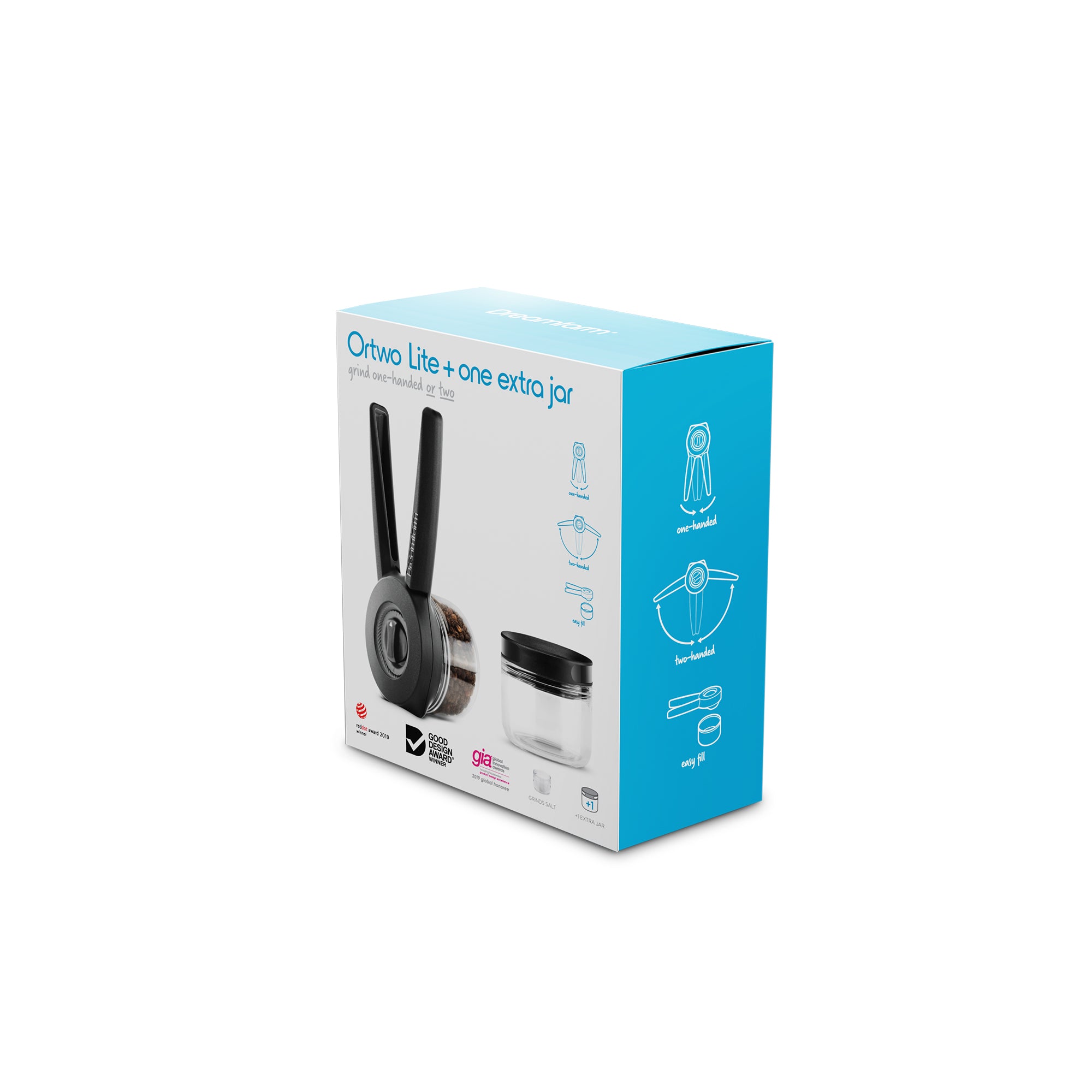 Dreamfarm Ortwo Lite - Black + Extra Jar Set