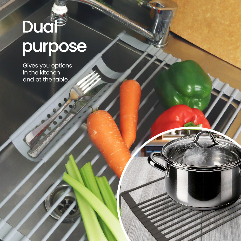 White Magic Drying Rack & Cutlery Drainer