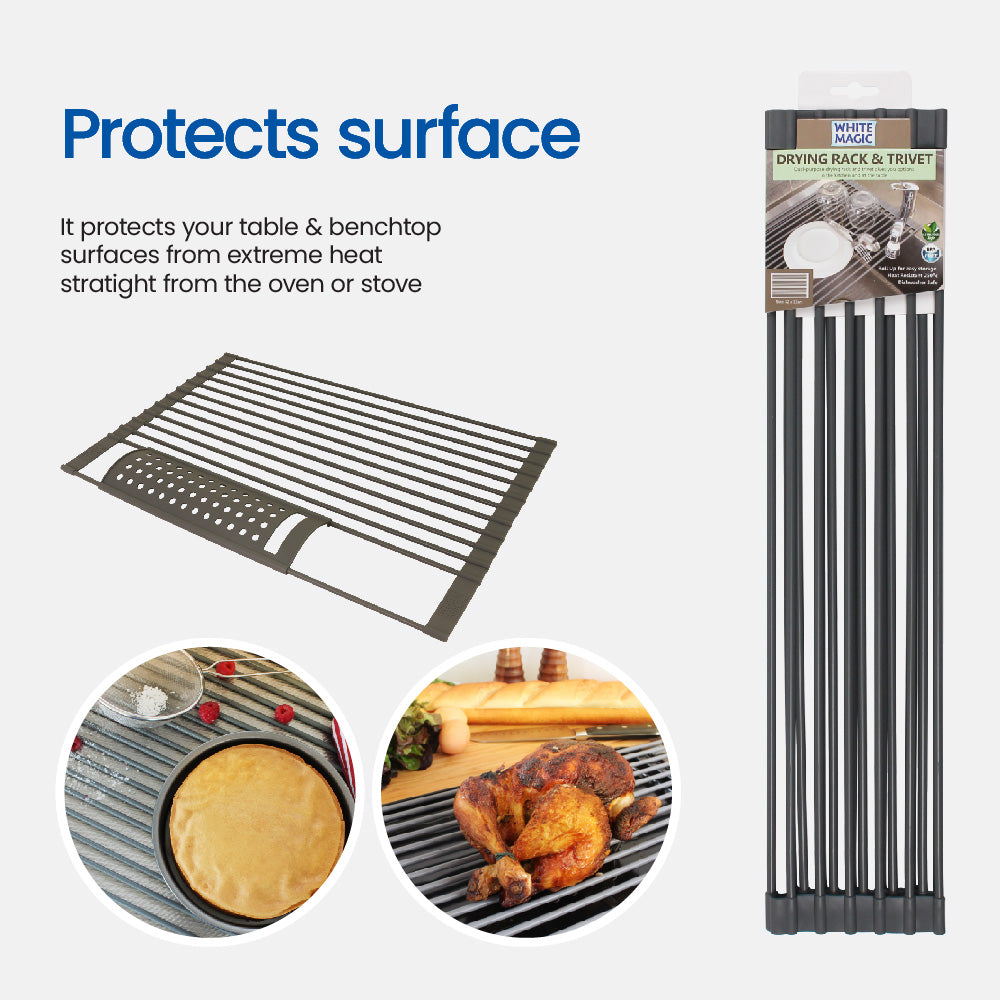 White Magic Drying Rack & Cutlery Drainer