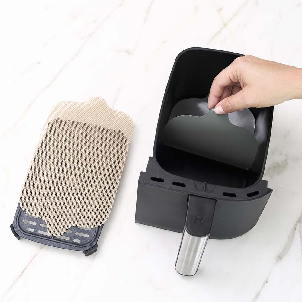 NoStik Silicone Fibreglass Dual Basket Air Fryer Liner Set of 4