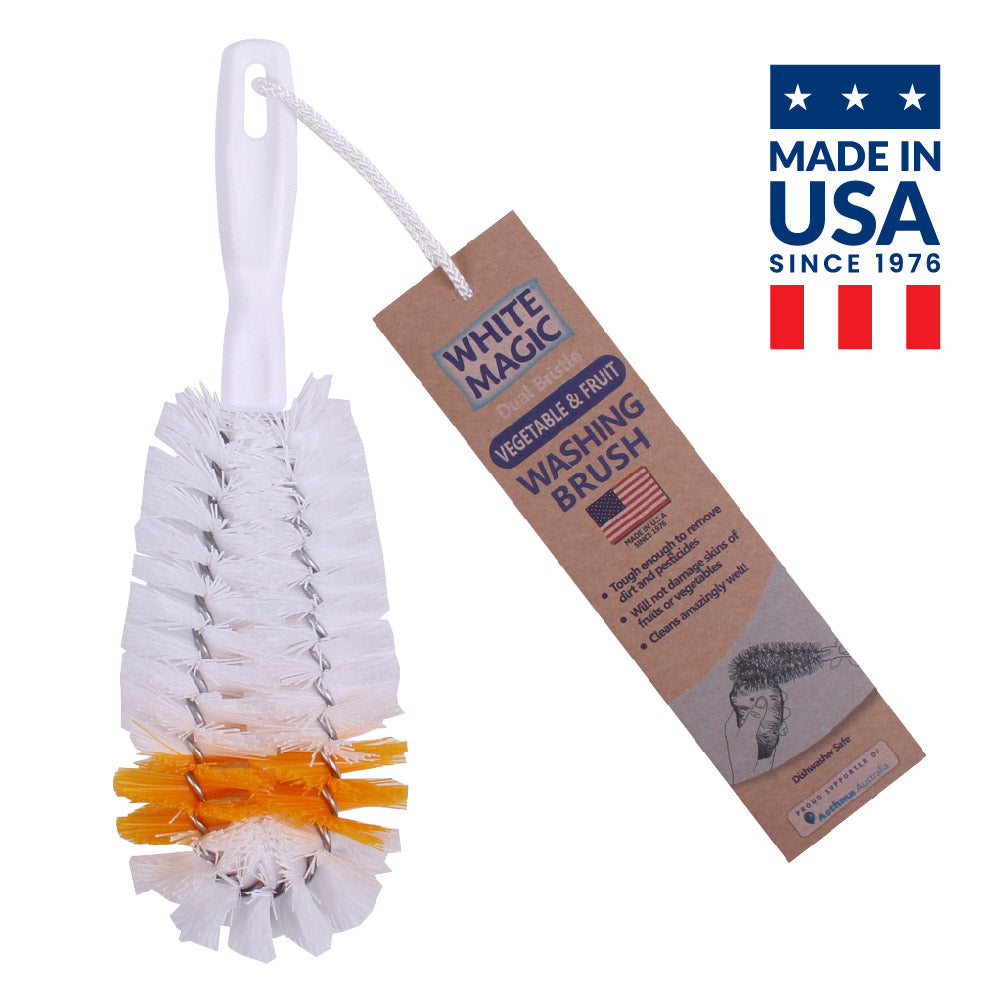 Dual Bristle Vegetable & Fruit Washing Brush