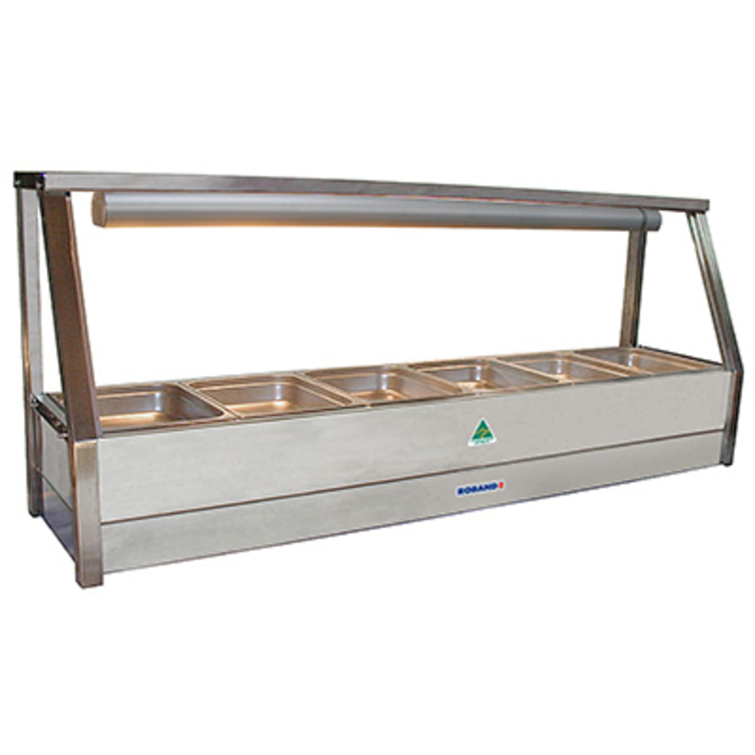 Roband Commercial Single Row Straight Glass Hot Foodbar E16