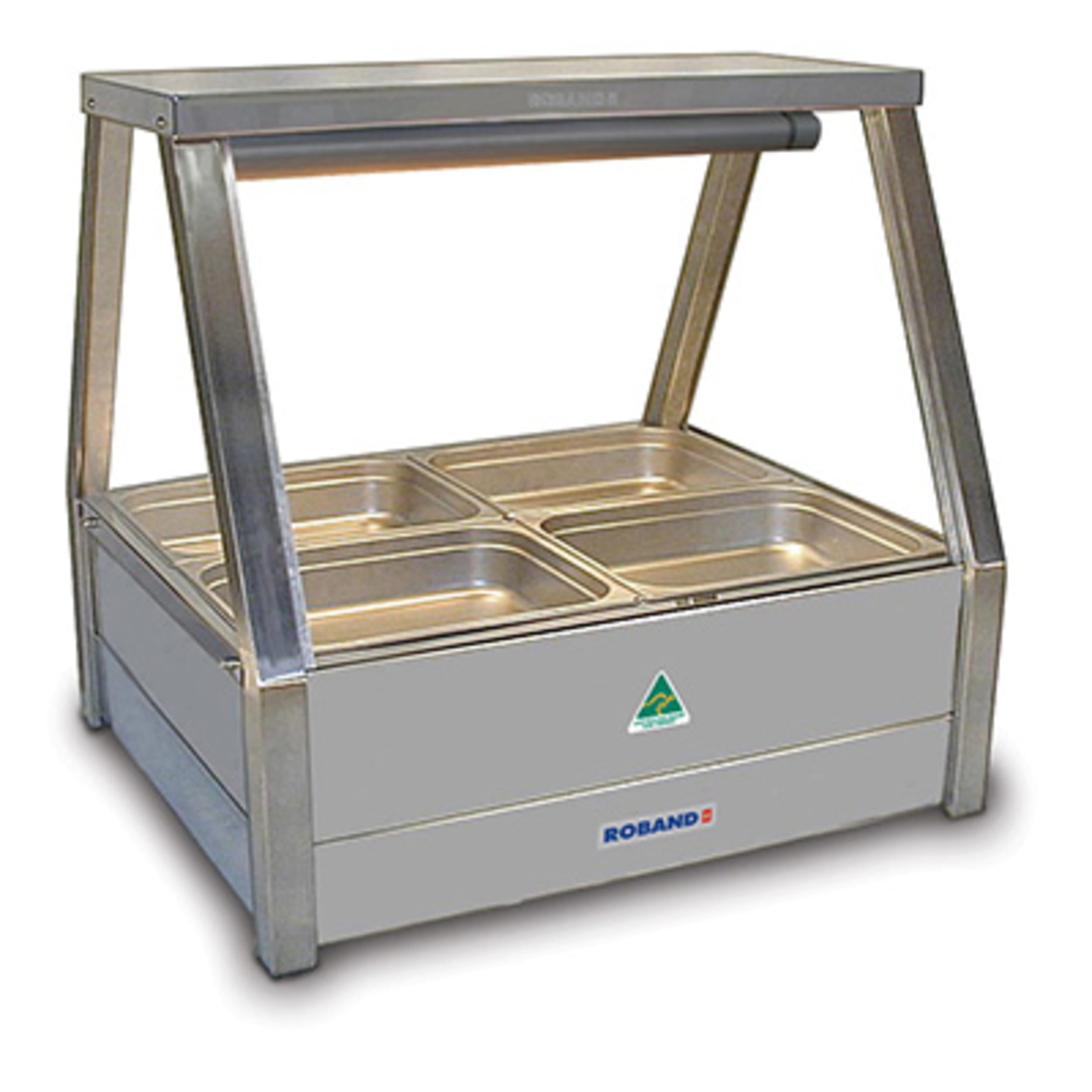 Roband Commercial Double Row Straight Glass Hot Foodbar E22