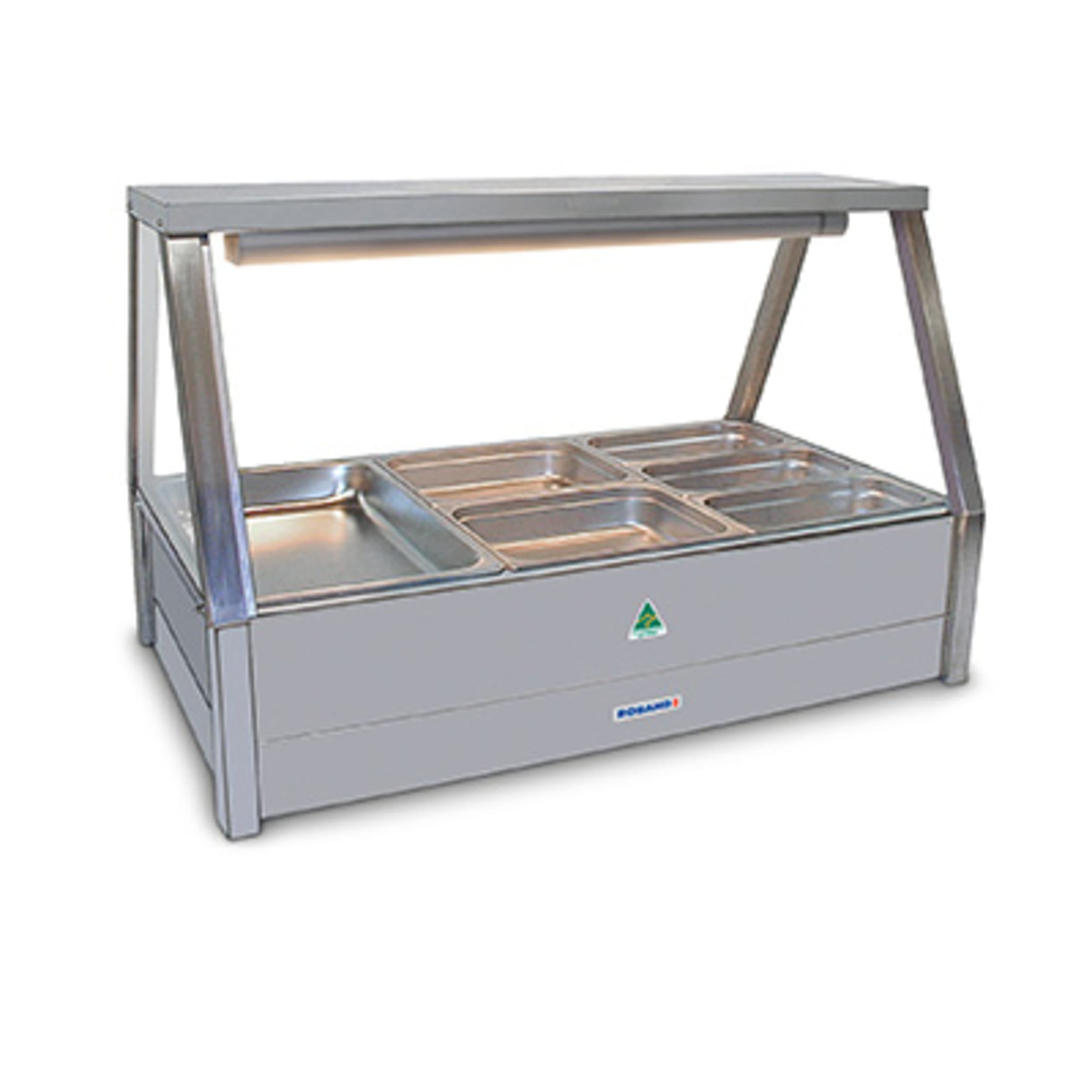 Roband Commercial Double Row Straight Glass Hot Foodbar E23