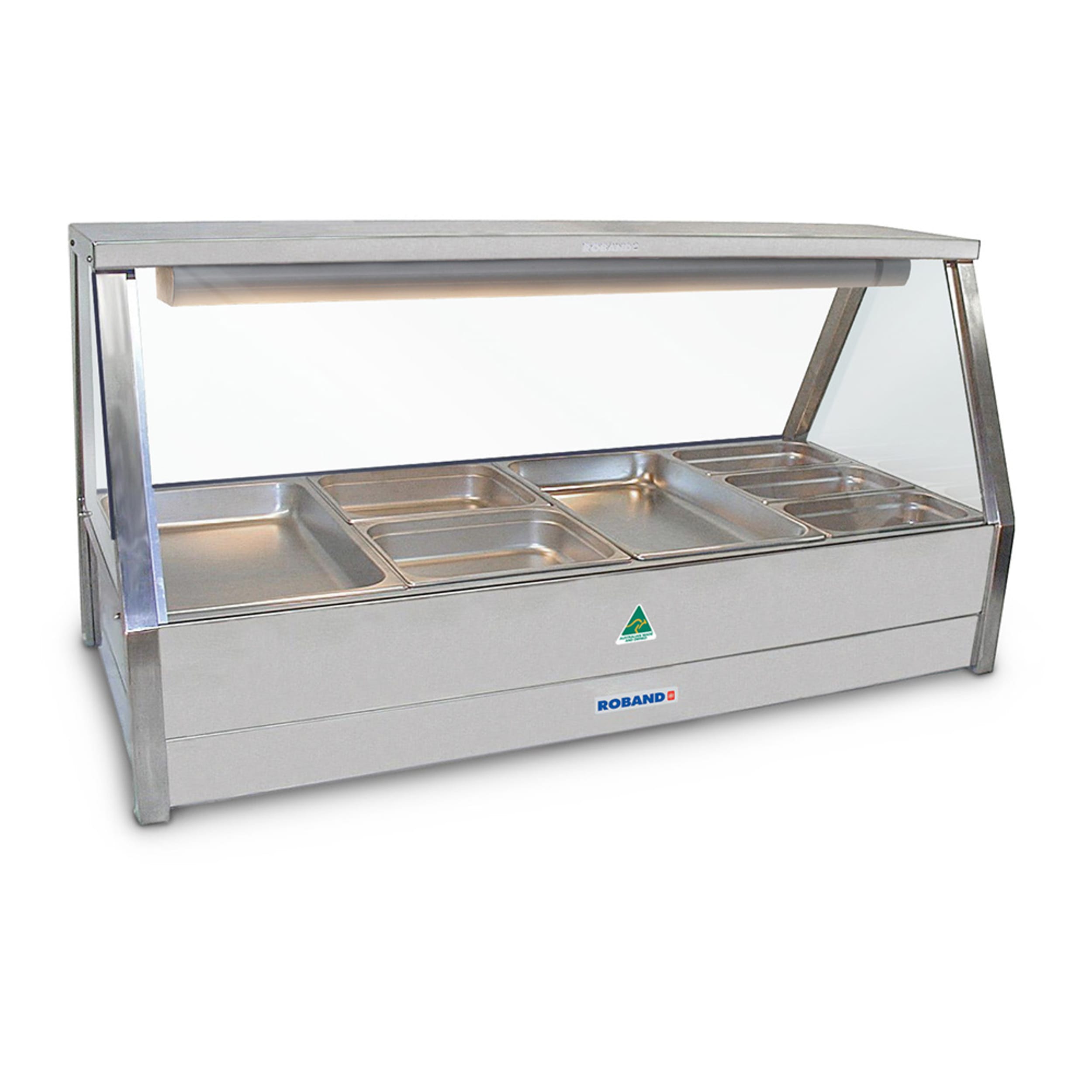 Roband Commercial Double Row Straight Glass Hot Foodbar E26RD