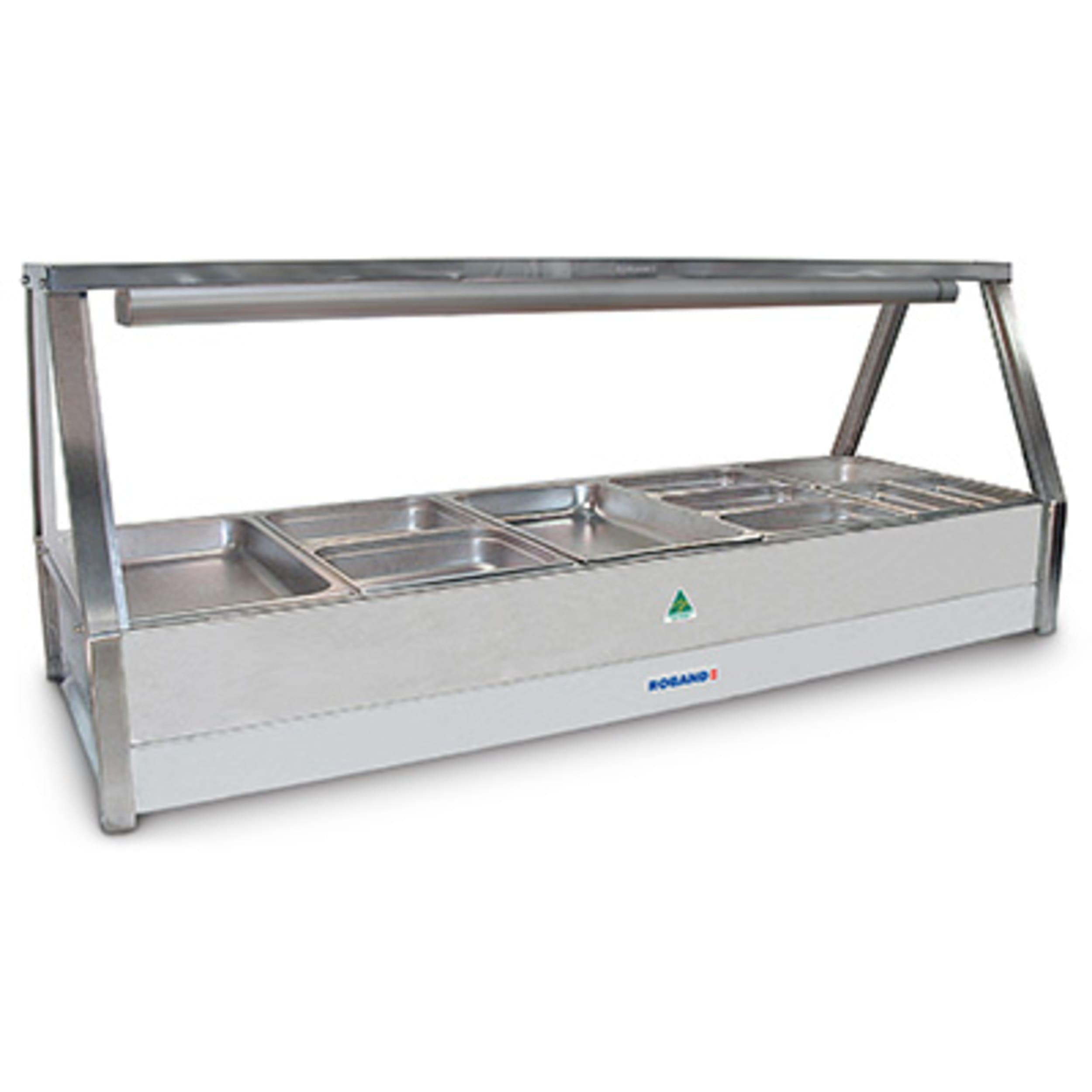 Roband Commercial Double Row Straight Glass Hot Foodbar E25