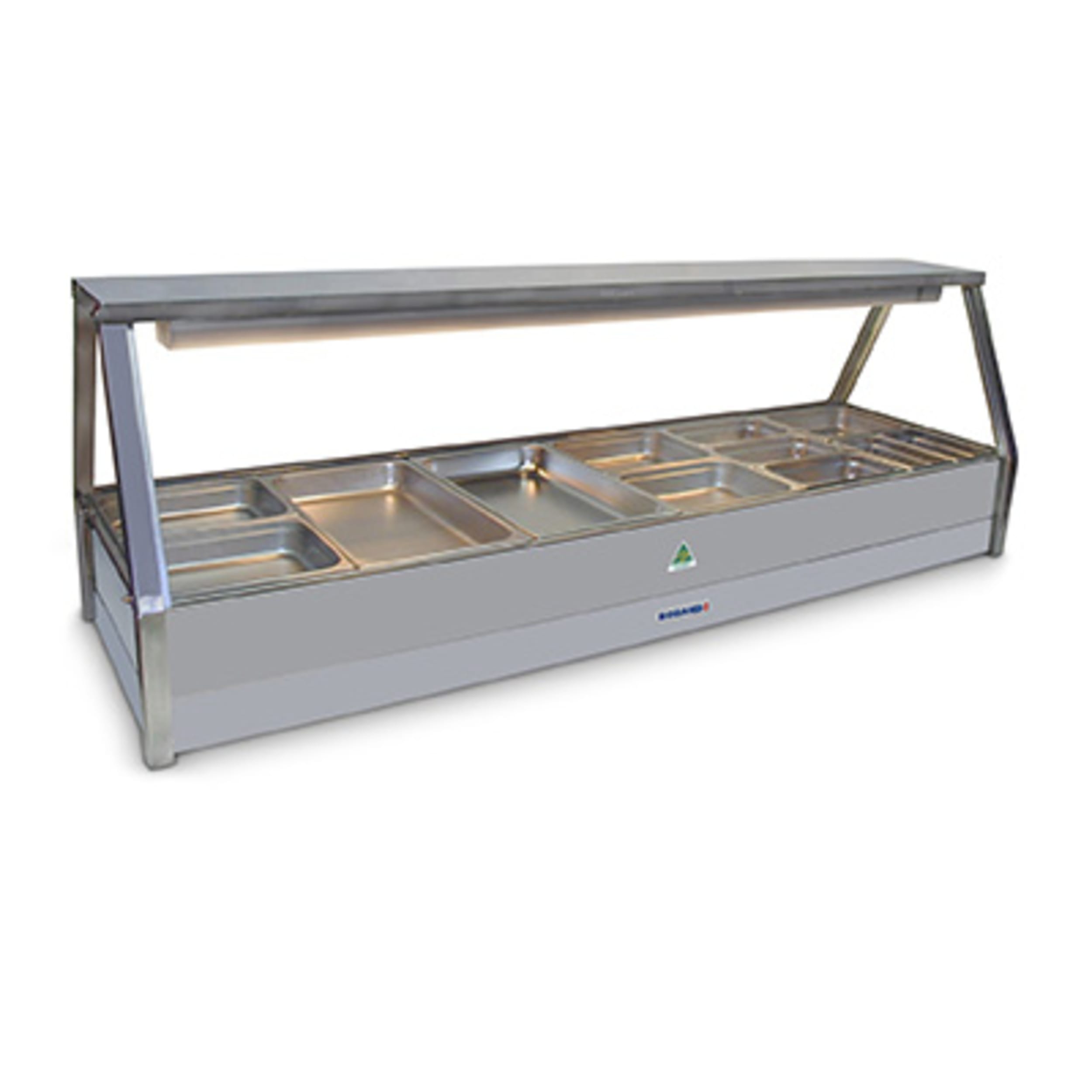 Roband Commercial Double Row Straight Glass Hot Foodbar E26