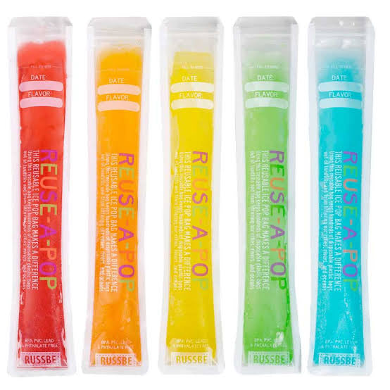 Russbe Reuse-A-Pop Reusable Popsicle Bag Set – 12 Piece