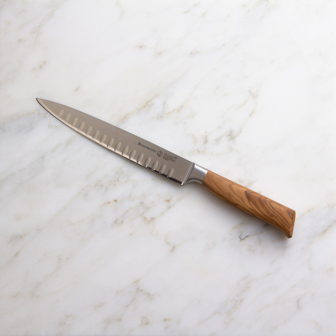 Messermeister Oliva Elite Kullenschliff Carving Knife 8 Inch